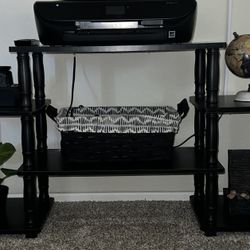 Entertainment Center . Black/espresso. TV Stand . Living Room Furniture. Home 