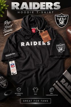 Mitchell & Ness Raiders NFL Hoodie T-Shirt 2XL