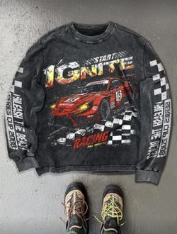 EMRG Men's Letter & Racing Car Print