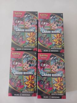 Pokémon Chaos Rising Booster Bundles SEALED - Lot of 4
