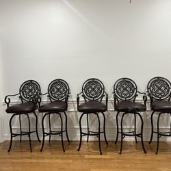 Pastel Furniture Island Falls 26" Swivel Counter Stool in Ford Brown