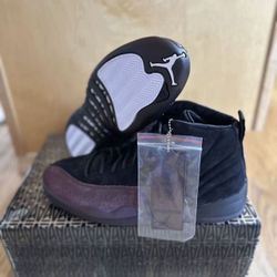 Air Jordan 12 A Ma Maniere Black Womens Size 12.5W 11M  DV6989-001 Brand New