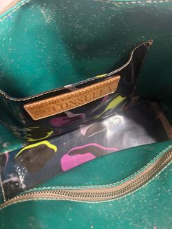 Consuela Teal Glitter Bag