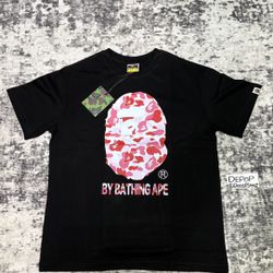 BAPE pink camo t-shirt