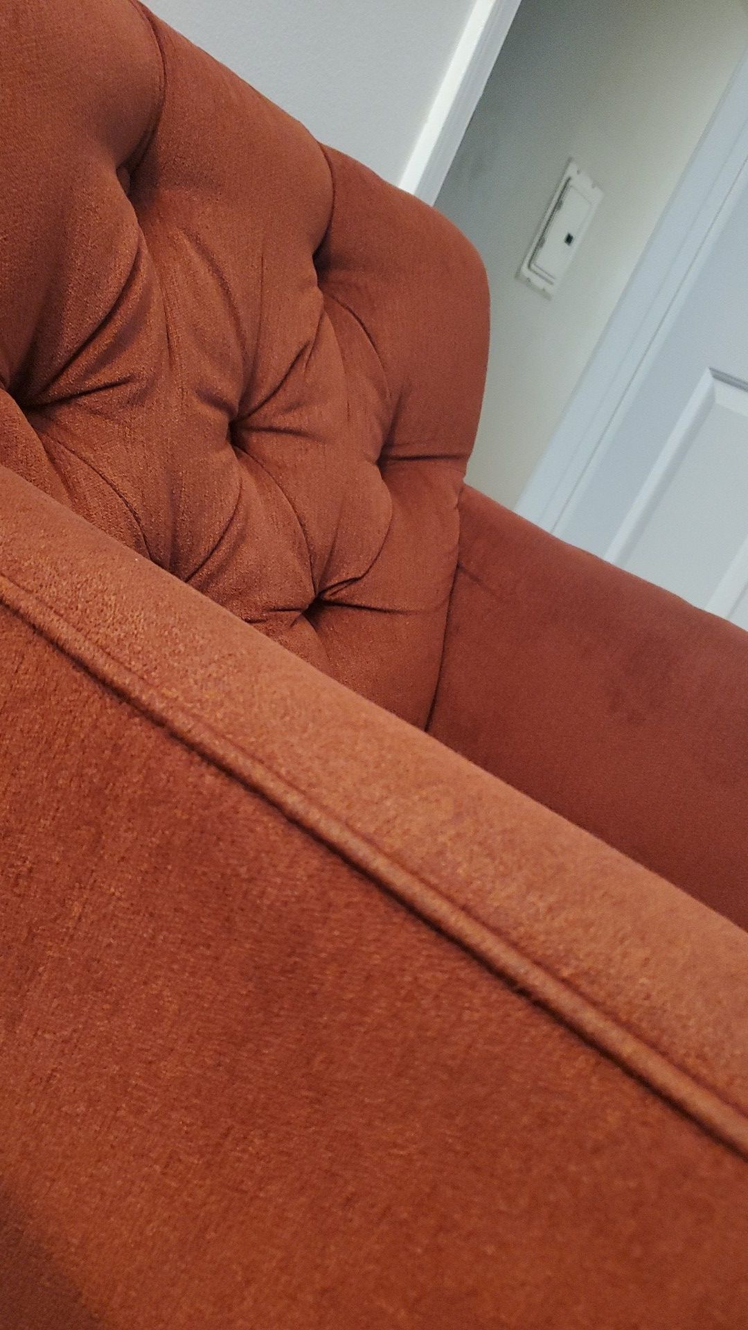 suzanne chair sangria red chenille