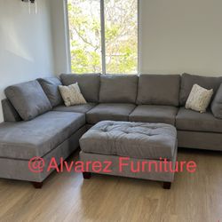 Sectional Sofa With Ottoman