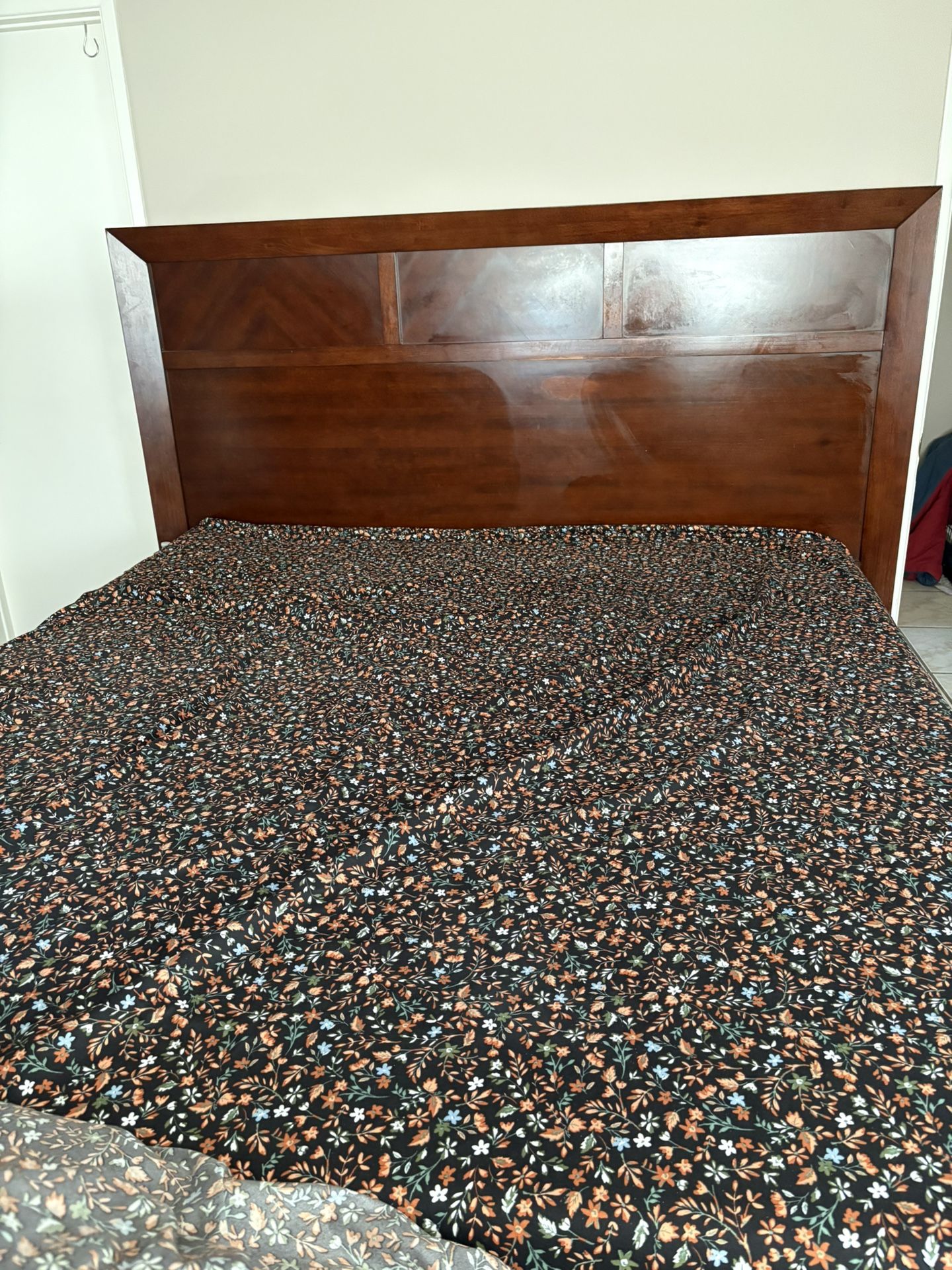 Nice Wood Bedroom Set For Sale
