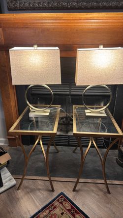 End tables with Lamps