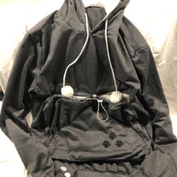 Sweater Hoodie With Doggie Pouch
