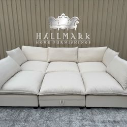 6-Piece Kova-Style Modular Cloud Sectional Couch