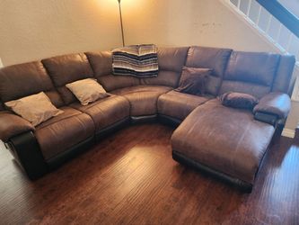 Ashley Furniture Faux Suede 90 Degree Sectional