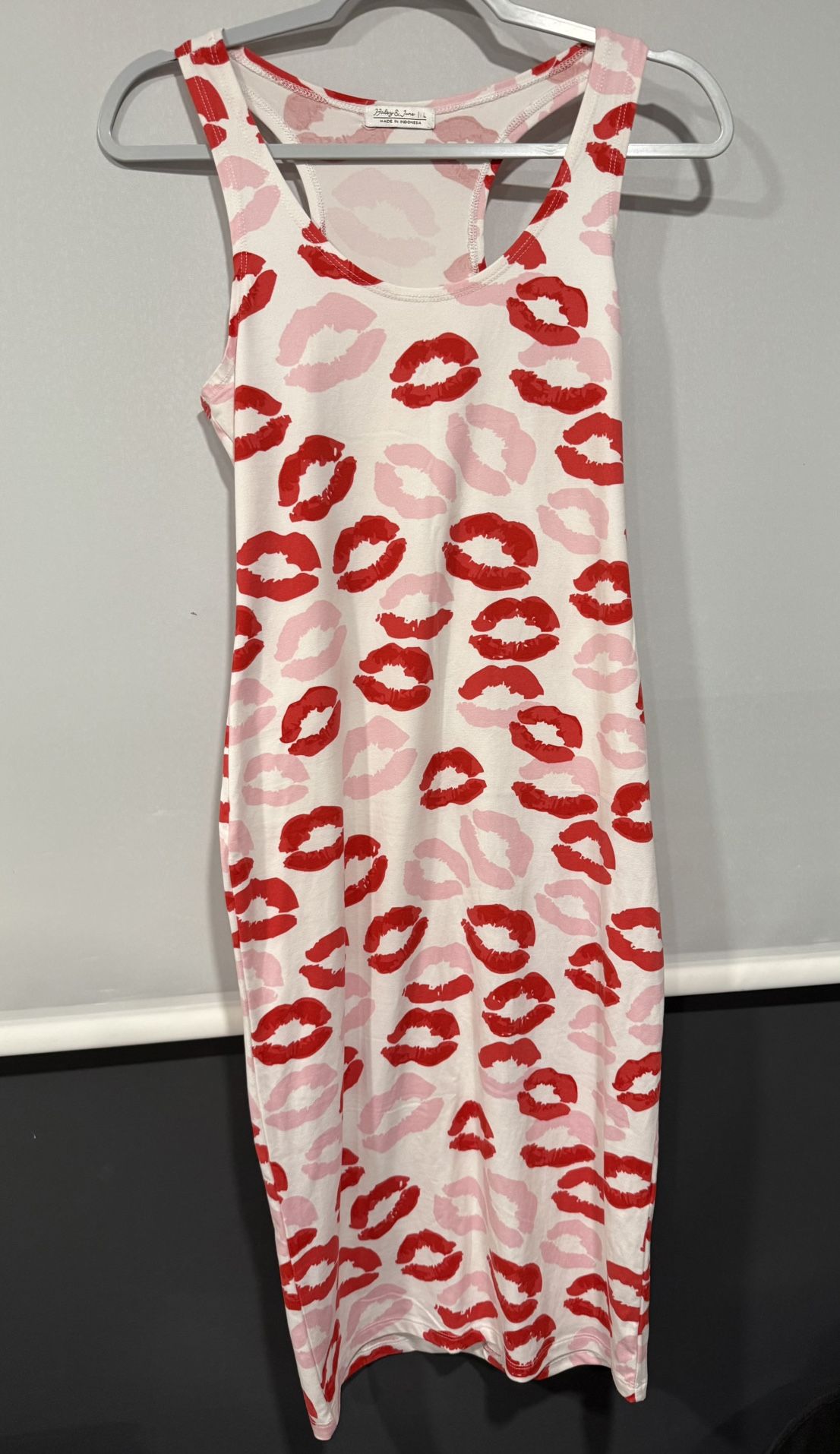 Haley & June: White Kiss Print Dress