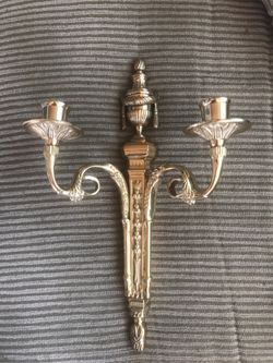 Brass candle holders