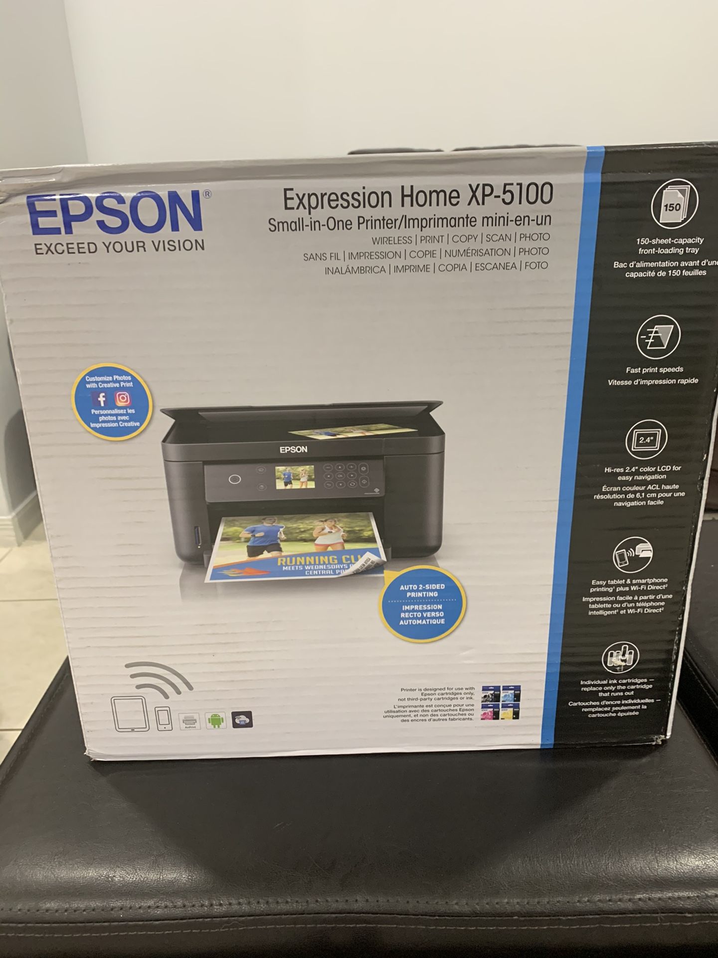 NEW Wireless Epson printer. Prints from phone, includes ink! 🖨 🔥