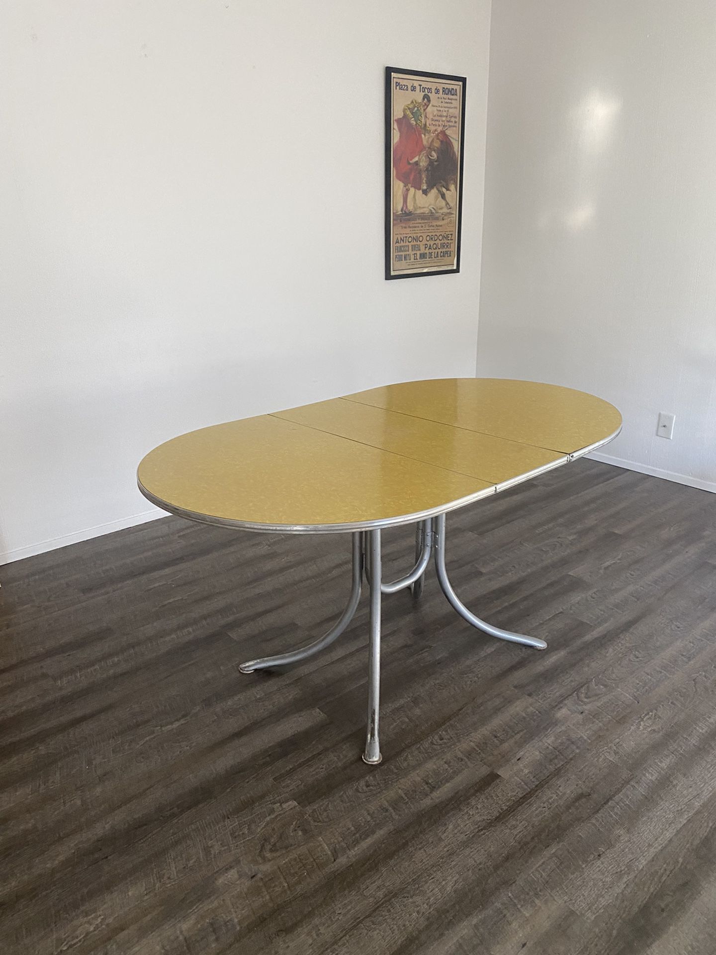 Yellow Vintage Formica Dining Table