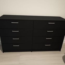 Modern black dresser in excellent condition