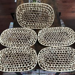 Woven Oval Placemats Set of Five just $10 xox