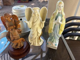 Set of 3 Angel and Religious Figurines