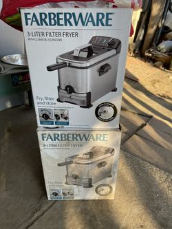 Farberware 3-Liter Filter Fryer, Stainless Steel