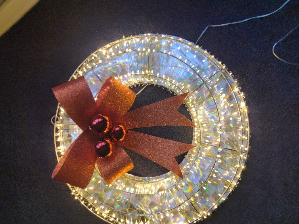 Outdoor Lighted Wreath