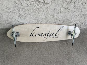 KOASTAL Deluxe Skateboard Deck & Trucks / 33X9 / Long Board Cruiser/ Like New - $60