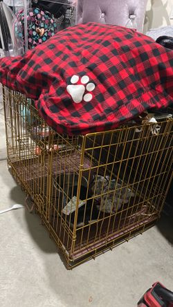 Nice Gold colored dog crate