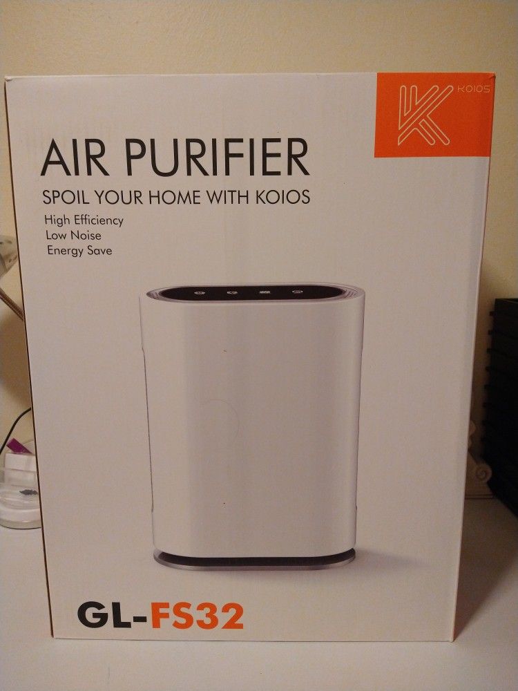 KOIOS Home Air Purifier for Large Room, 1420 Sq Ft, Upgraded H13 True HEPA Filter, Active Charcoal, Ultraviolet Light, Ionic Air Cleaner, Odor Elimina