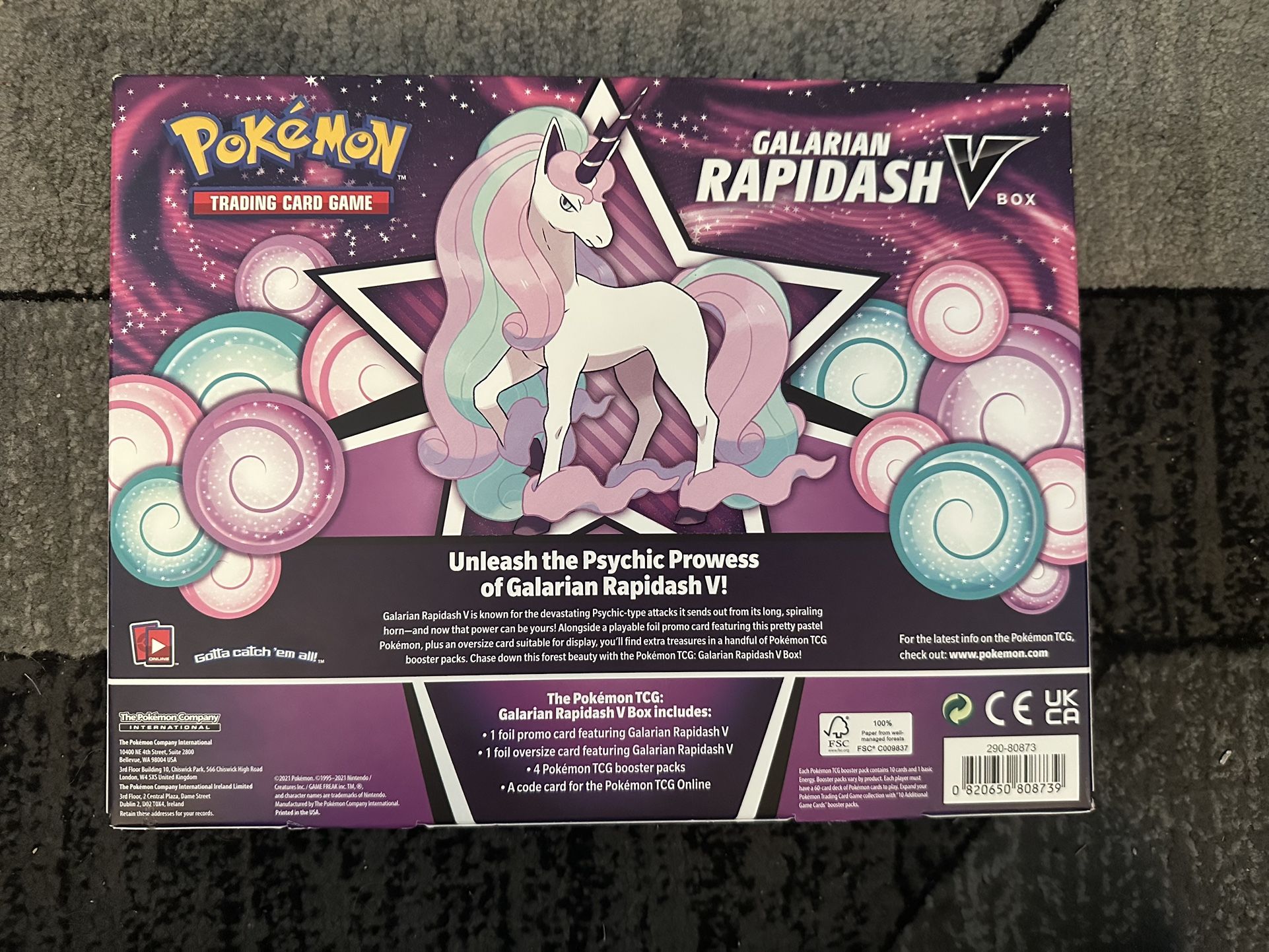 what booster packs are in galarian rapidash v box Amazon.com: Pokemon TCG: Galarian Rapidash V Box : Toys & Games