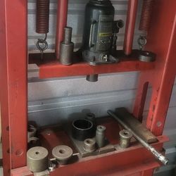 Prensa hidraulica de taller de tone ladas con bomba Manuel para grua de automoviles