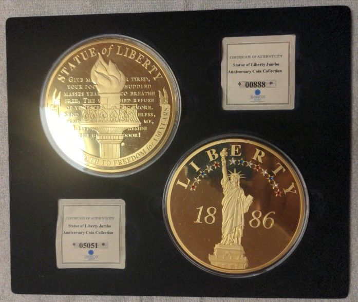 Jumbo Lady Liberty Coin Set