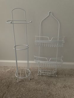 Shower caddy and toilet tissue holder