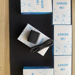 Anker Charger (20W,2-port,2-pack) With 2 USB-C Cables