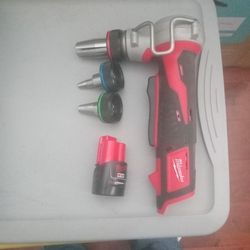 New Milwaukee M12 Pex Expander With  3 Atasmets N 1 Battery 