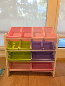 Kids Toy Storage Organizer with Removable Bins