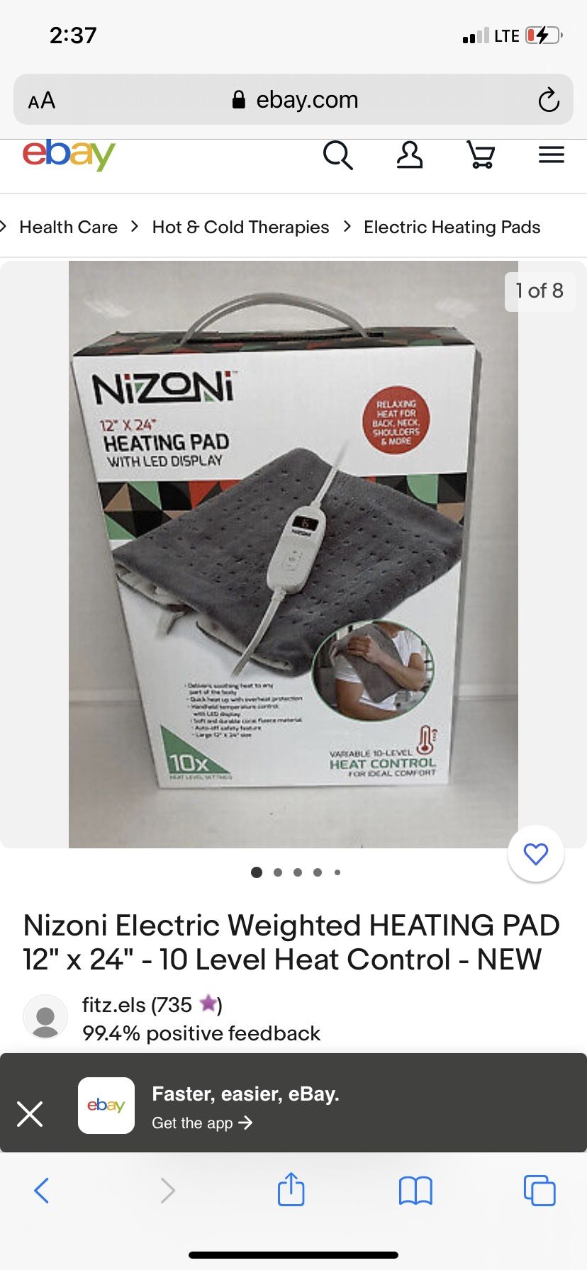 Nixon Heating Pad With Led