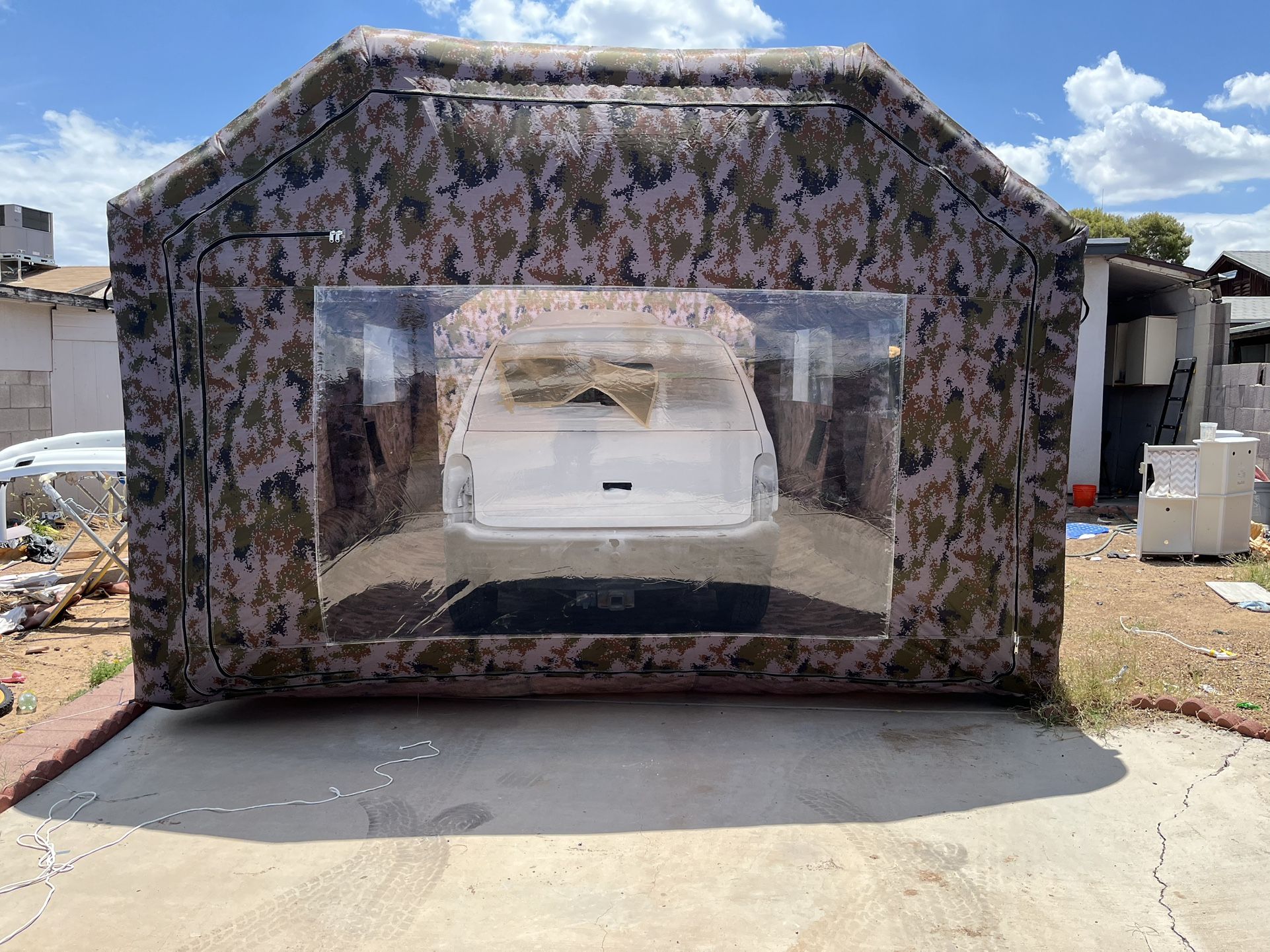 Inflatable Paint Booth 20x13x9ft