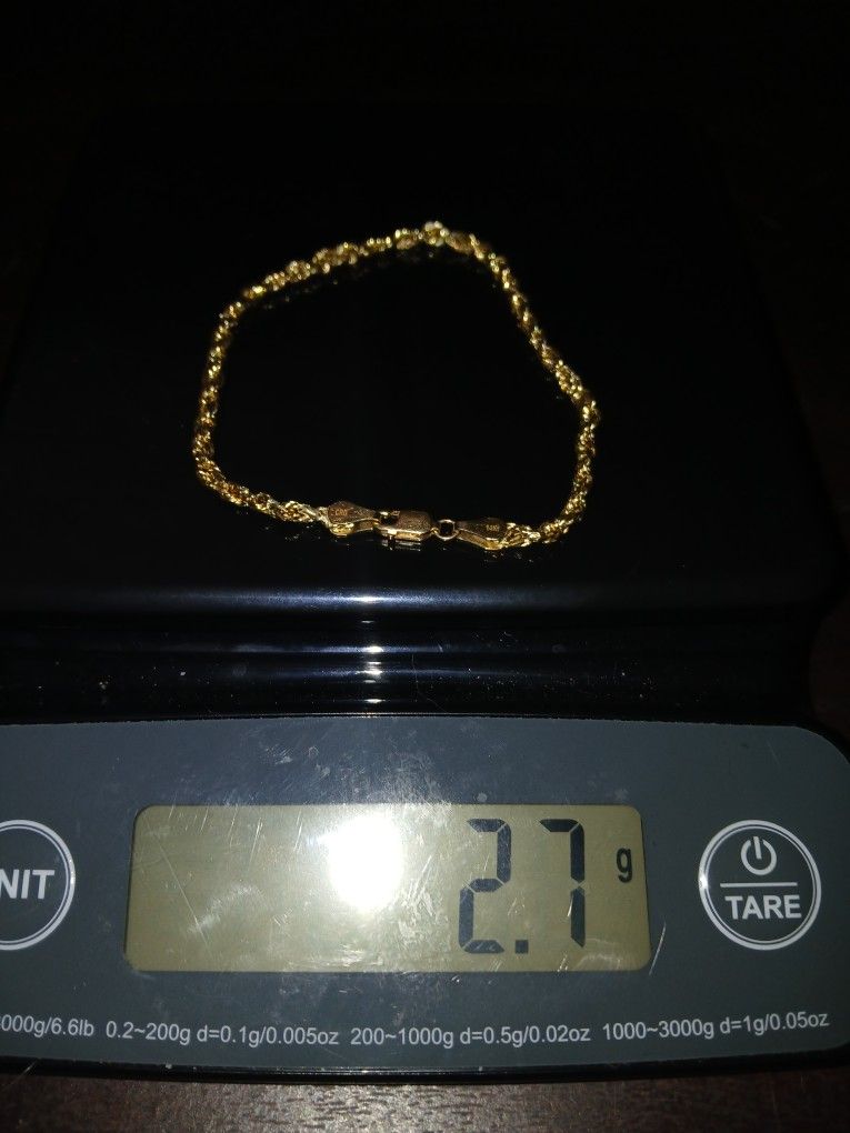 Gold Rope Bracelet