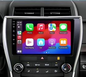 Car Stereo Radio Toyota Camry 2015 2016 2017, Wireless Apple CarPlay Android Auto, 10.2” Touch Screen Head Units, Backup Camera