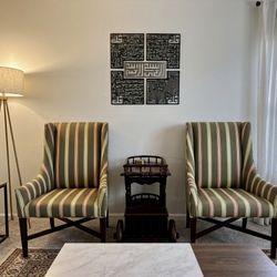 High-back accent chairs