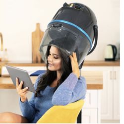 Professional Adjustable Hood Floor Stand Bonnet Hair Dryer, 1300 Watts, Black
