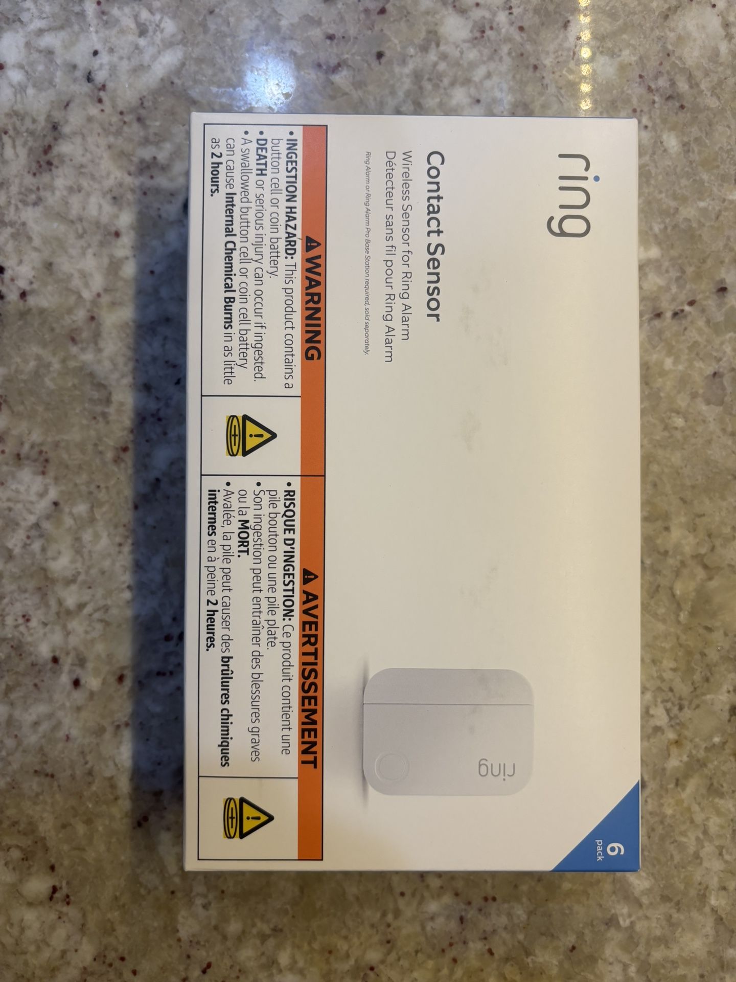 NEW ring Alarm Contact Sensor 6-Pack 2nd Gen Monitor 6 Doors or Windows White