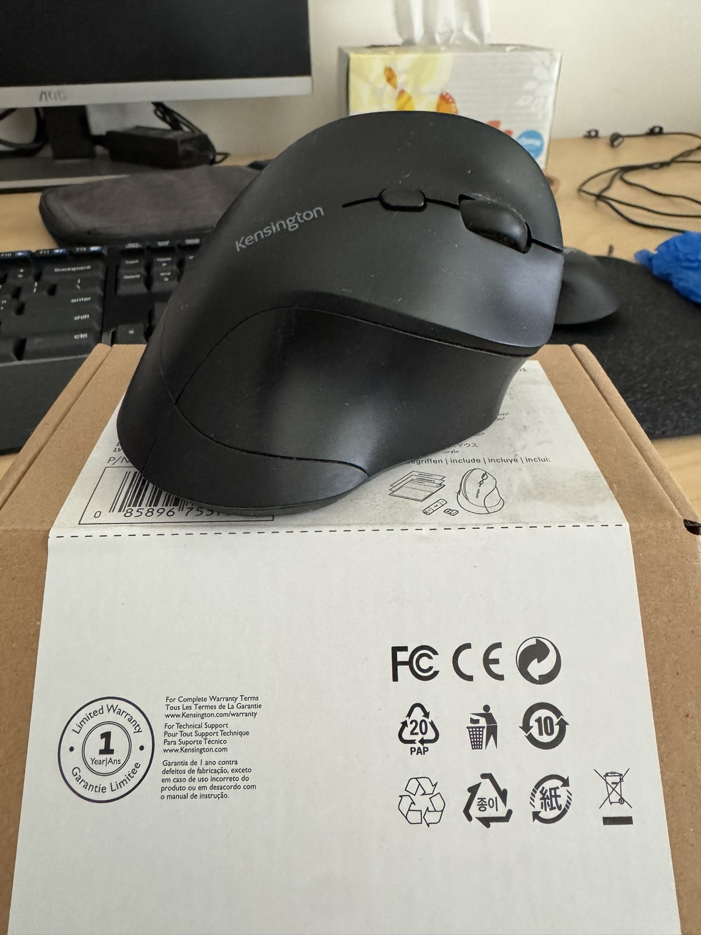 Kensington Ergonomic Vertical Wireless Mouse