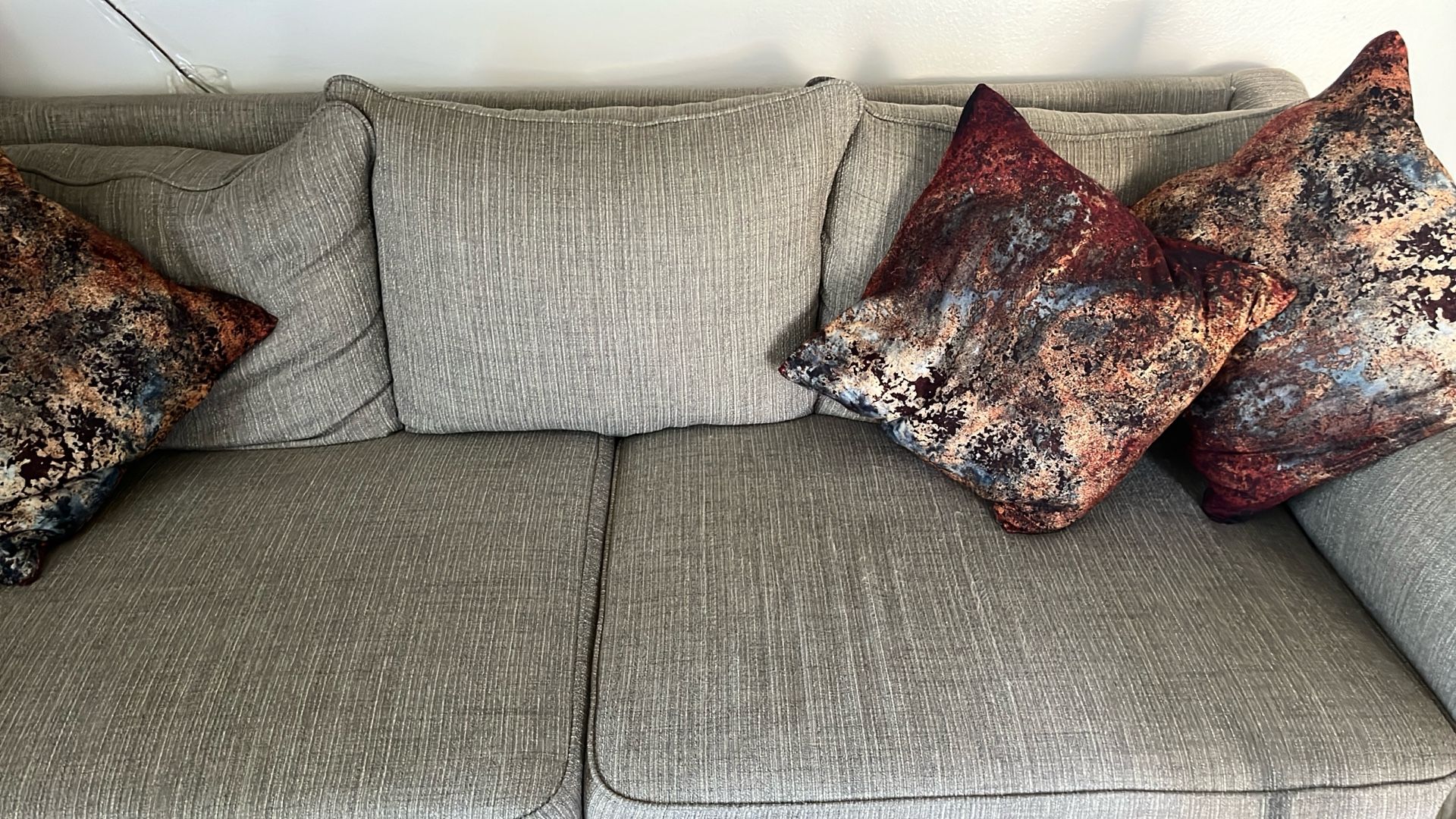 1 sofa with 2 chairs from Jerome's Furniture, like new