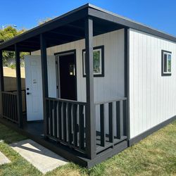 Storage Shed With Porch And Windows / Doors