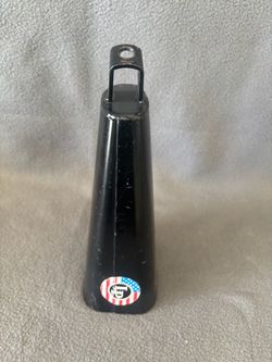 LP LATIN PERCUSSION LARGE BLACK COWBELL - 8" X 5" X 3" - USED - GOOD CONDITION