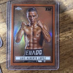 2024 Topps Chrome Ringside Boxing Orange Refractor Luis Alberto Lopez 20/25