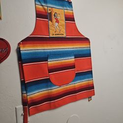 La Borracha Apron Mexican Sarape