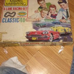 Aurora Vintage Slot Car Racing Game 