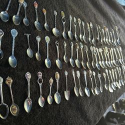 70 Piece Vintage  Collectible Spoons 