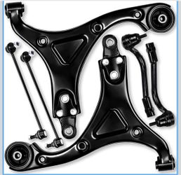 6pc Front Lower Control Arm Ball Joint Tie Rod Sway Bar End Link Compatible with Fit for Hyundai Sonata 2011 2012 2013 2014#OE K622360 K622361 K750436